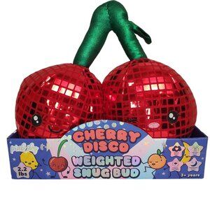 Cherry Disco Red Weighted Snug Bud Pink Sky Plush Pillow Buddy Sleep Support